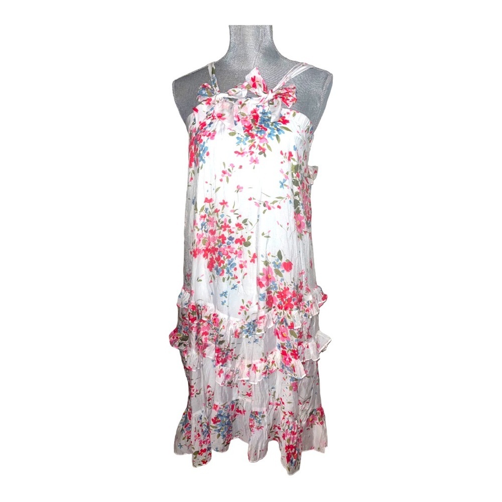 NWT!! Isobella &‎ Chloe Floral Ruffled Maxi Dress Size 8